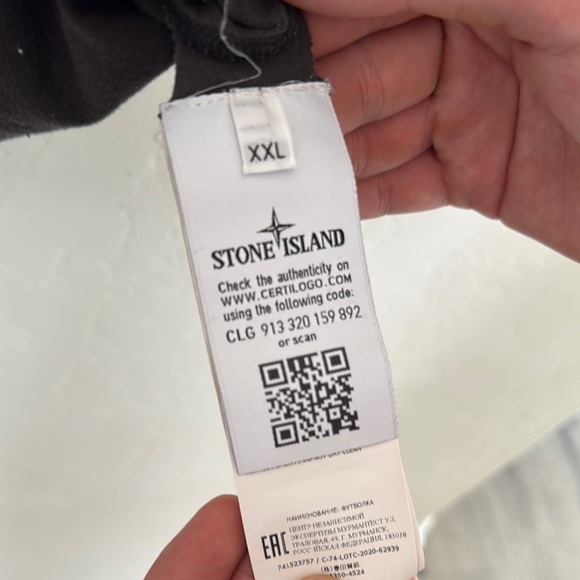 Stone Island Black Short Sleeve Tee - Picture 4 of 4